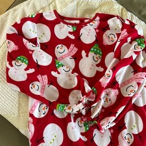 Carters fleece Christmas nightgown